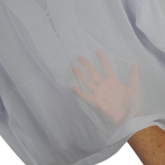 NEW Hosanna 5267 Sheer WHITE Cover Jacket Size 2XL - Picture 6 of 9